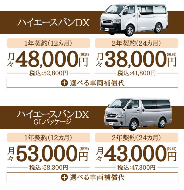得々リース 新車ハイエースバン 24時間営業のジャパンレンタカー 得々リース 新車ハイエースバン 24時間営業のジャパンレンタカー